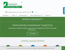 Tablet Screenshot of ekoexpert.com.pl